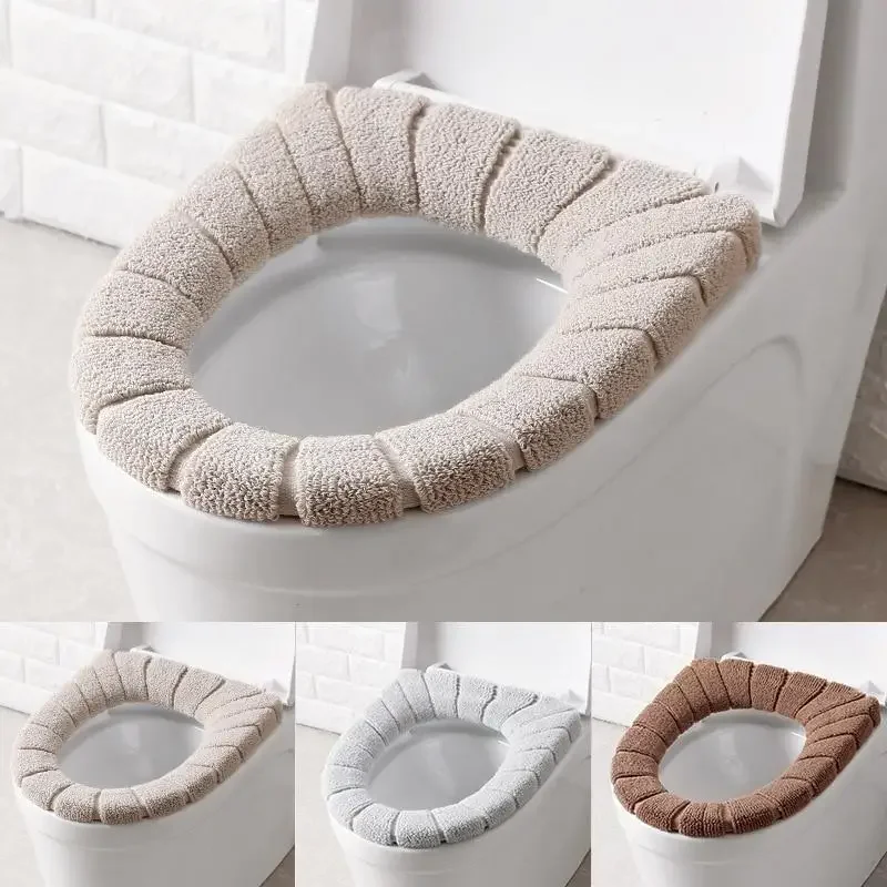 Warm Acrylic Toilet Seat Mat (Washable)