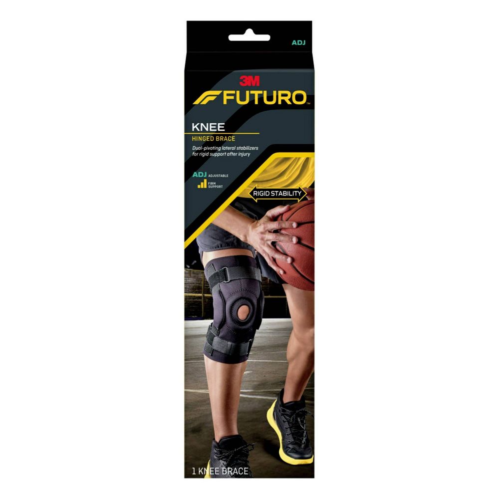FUTURO Hinged Knee Brace Adjustable Knee Support for Sport - 1pk - Open Box