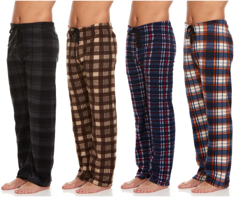 4-Pack: Men's Micro Fleece Pajama Pants