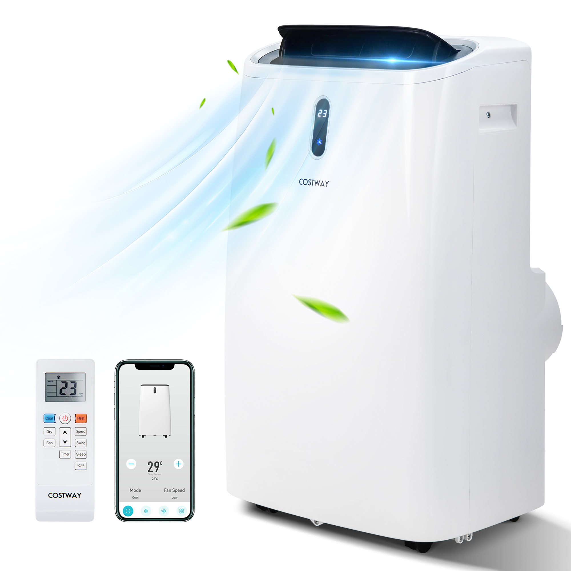 14000 BTU ASHRAE Portable Air Conditioner 4-in-1 Air Cooler