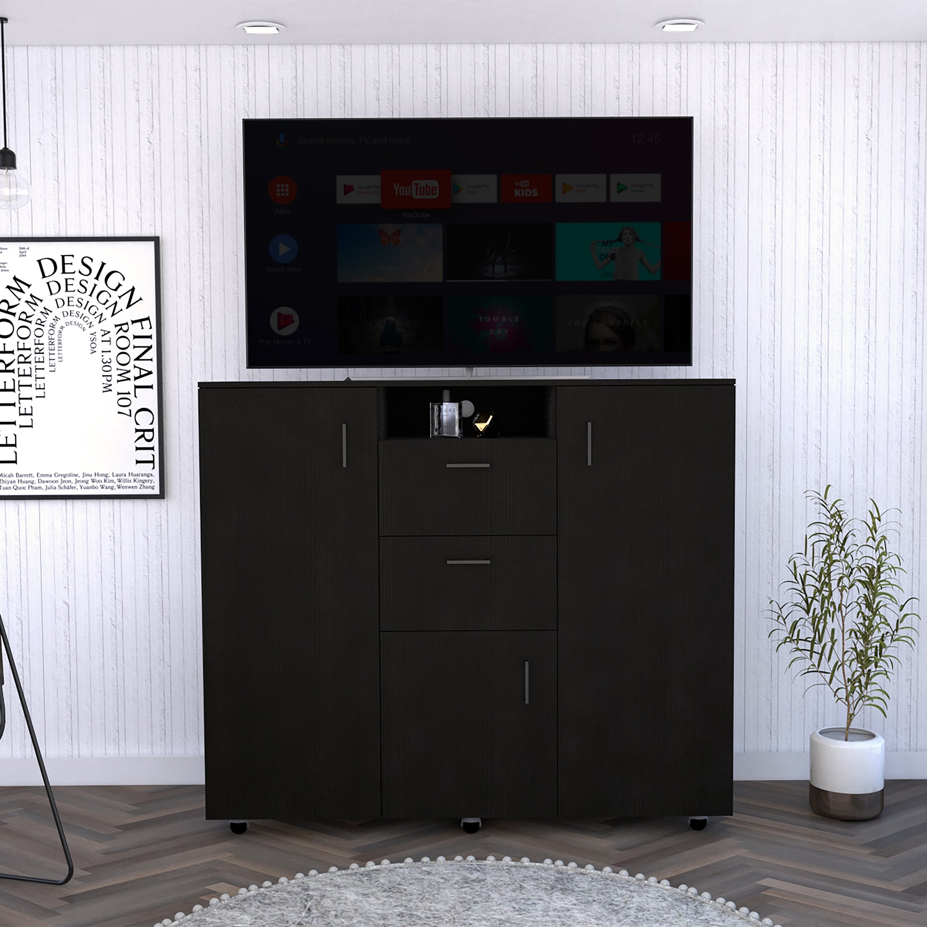 FM FURNITURE Sicilia Two-Door Cabinet Dresser