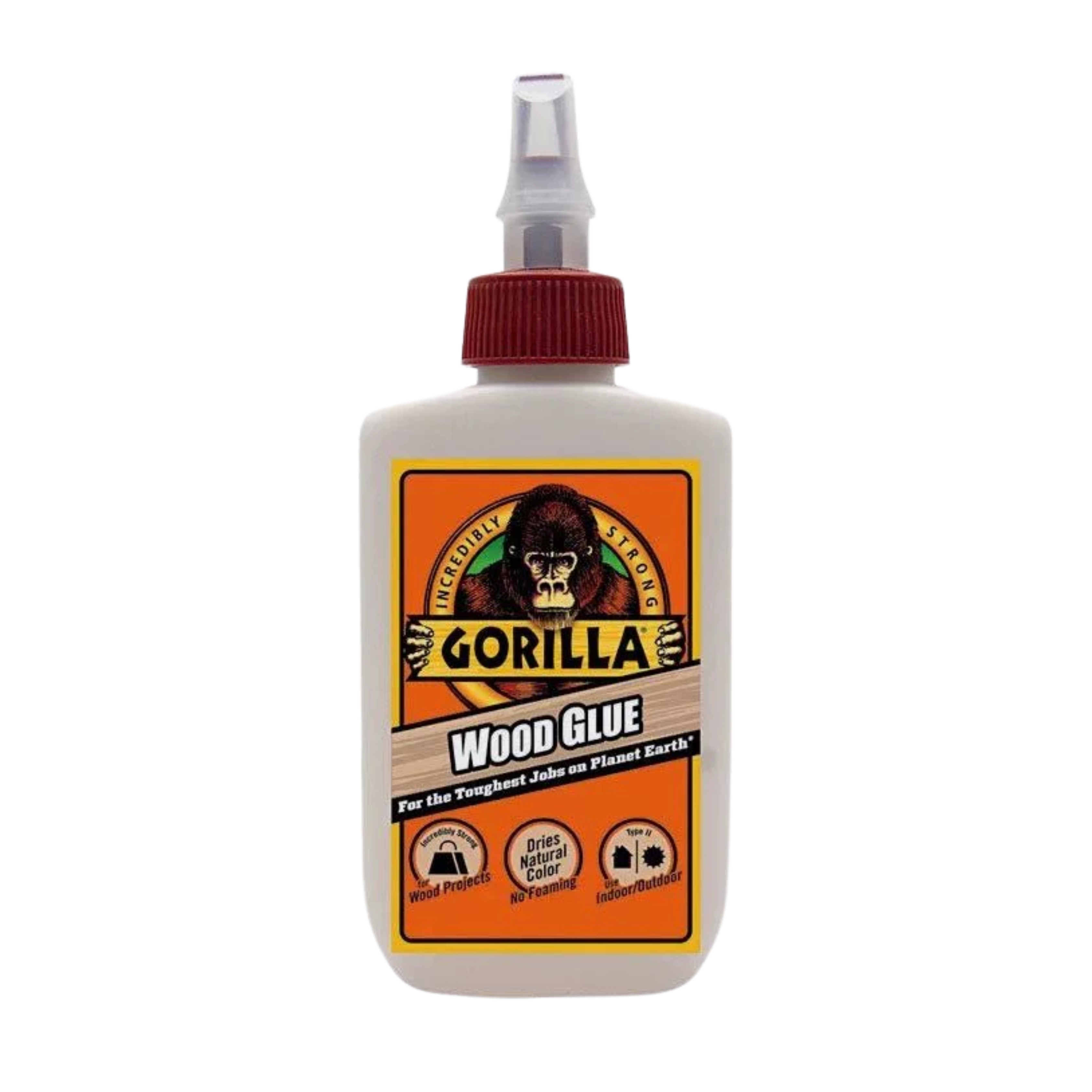 Gorilla Wood Glue Natural Color – Wood Adhesive Glue 4 oz Bottle