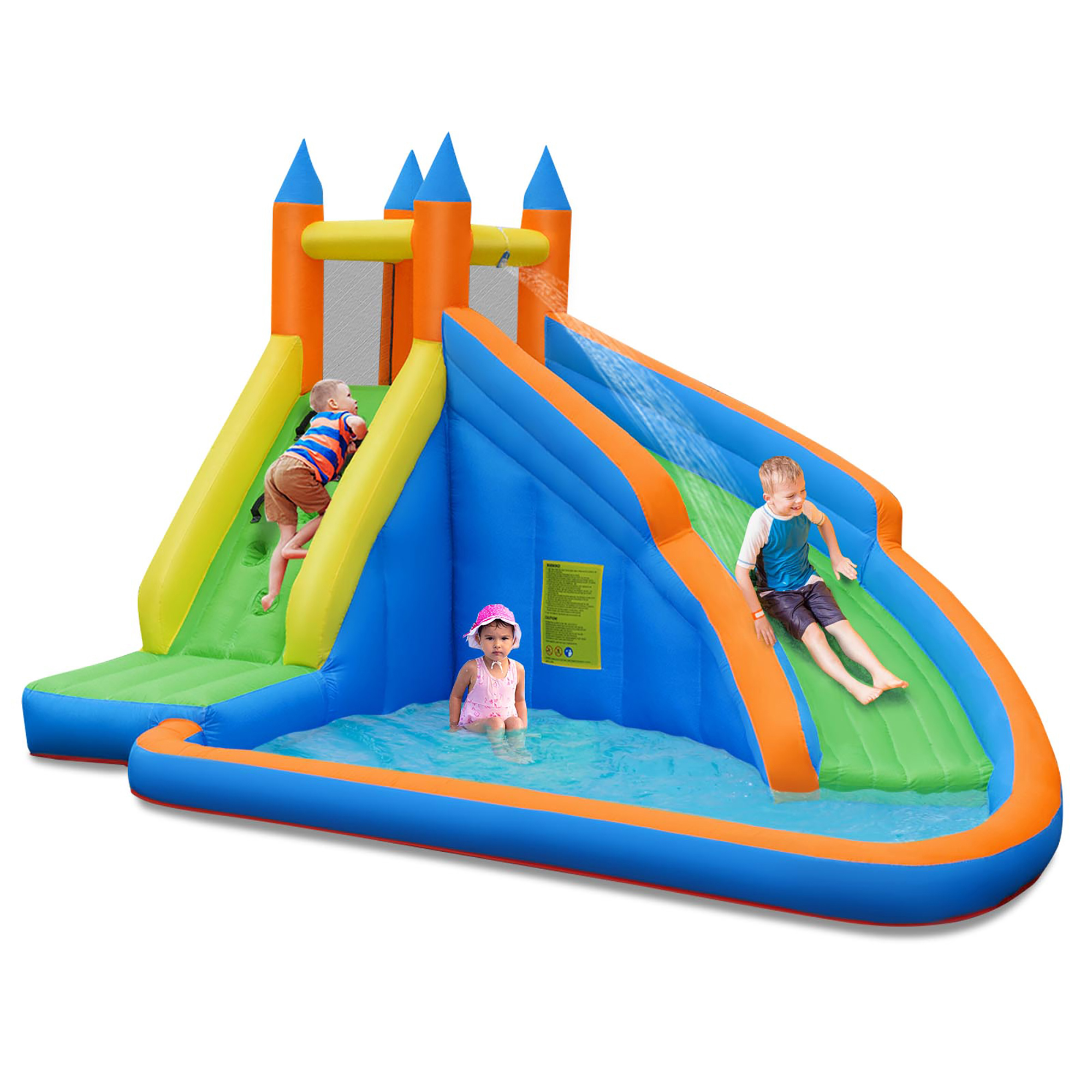 Costway Inflatable Water Slide Mighty Bounce House Castle Moonwalk Jumper W
