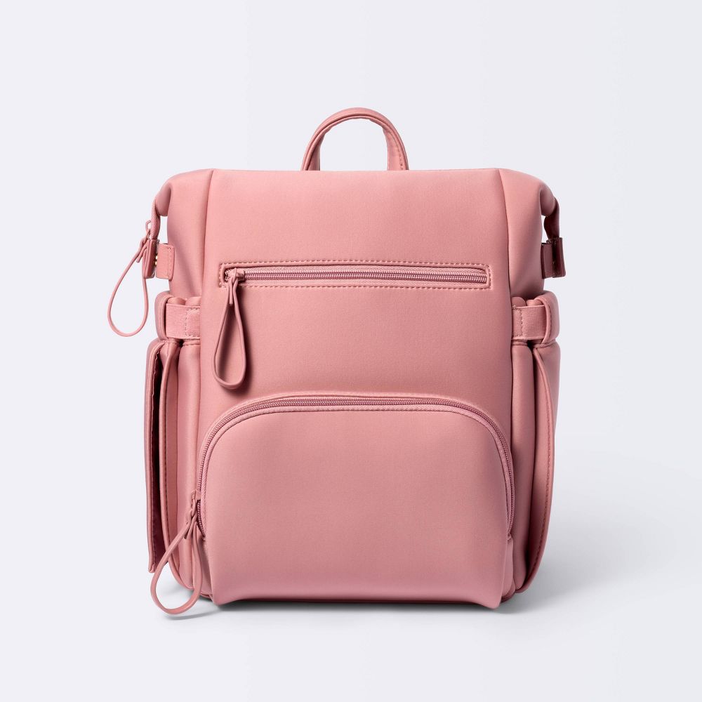 Mini Boxy Solid Backpack Diaper Bag - Pink - Cloud Island