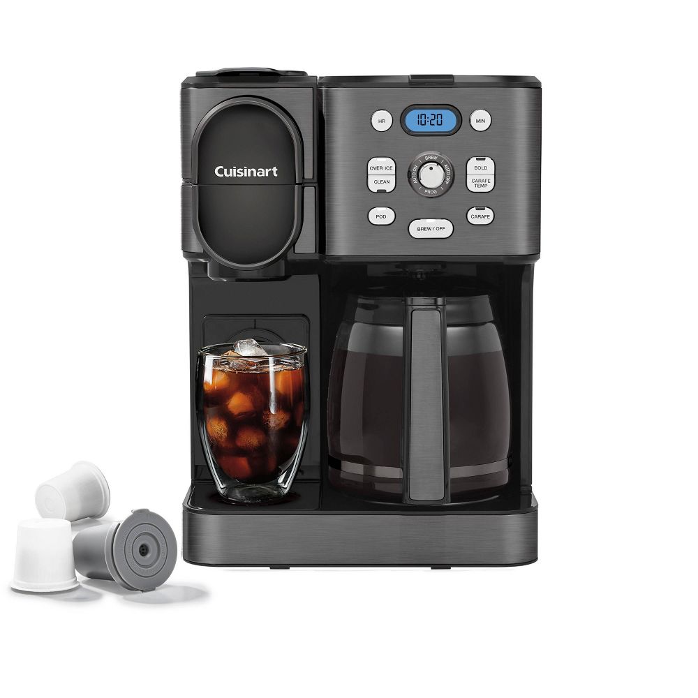 Cuisinart Coffee Center 2-IN-1 Coffee Maker and Single-Serve Brewer -Black