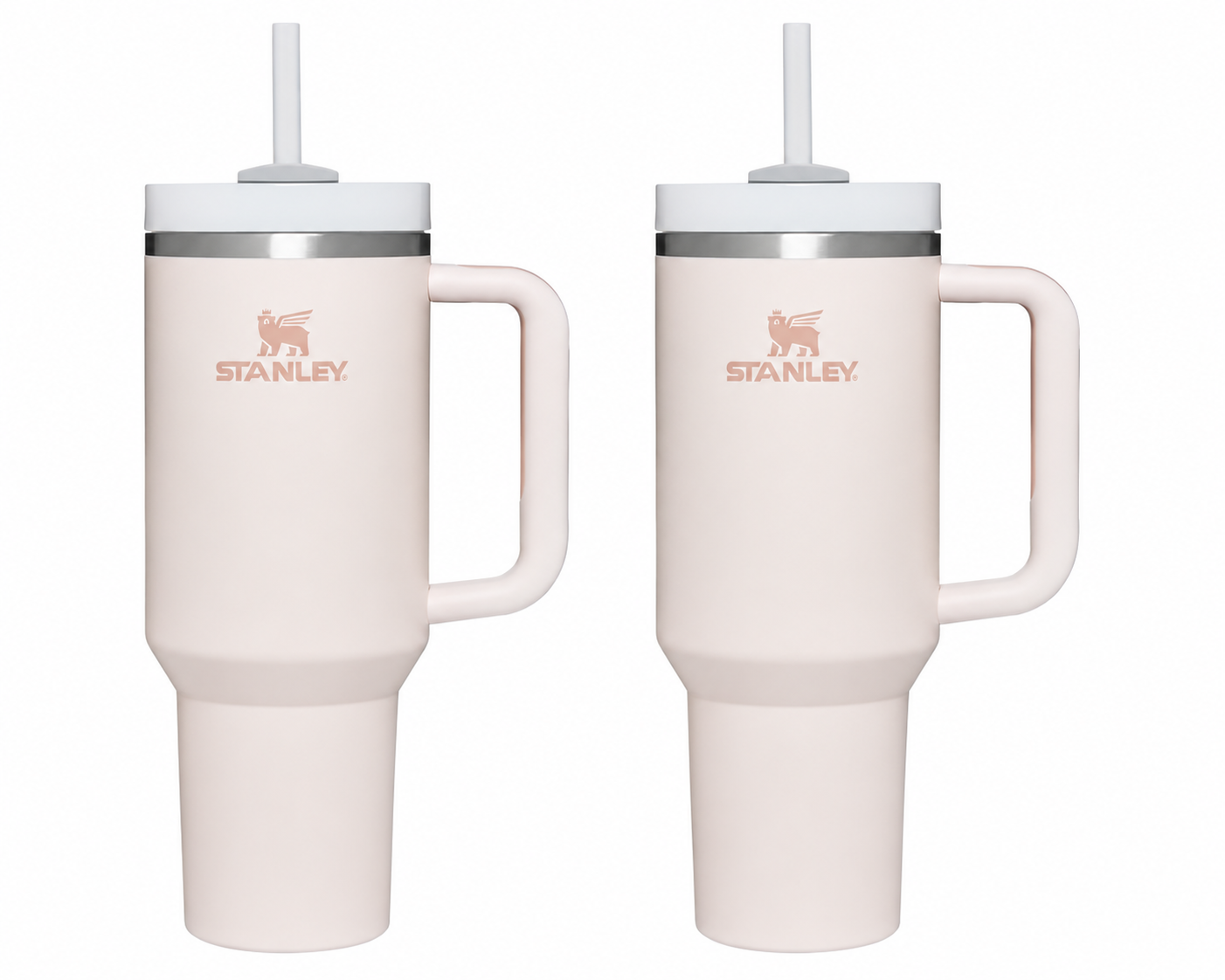 Stanley Quencher H2.0 40 oz Tumbler Peach Rose - Pack of 2
