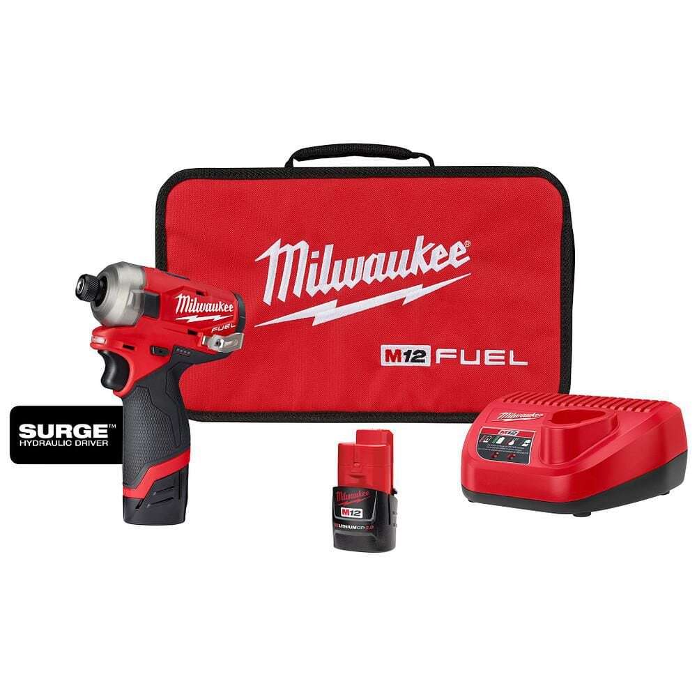 Milwaukee M12 FUEL SURGE Brushless 1/4" Hex Impact Driver Compact Kit