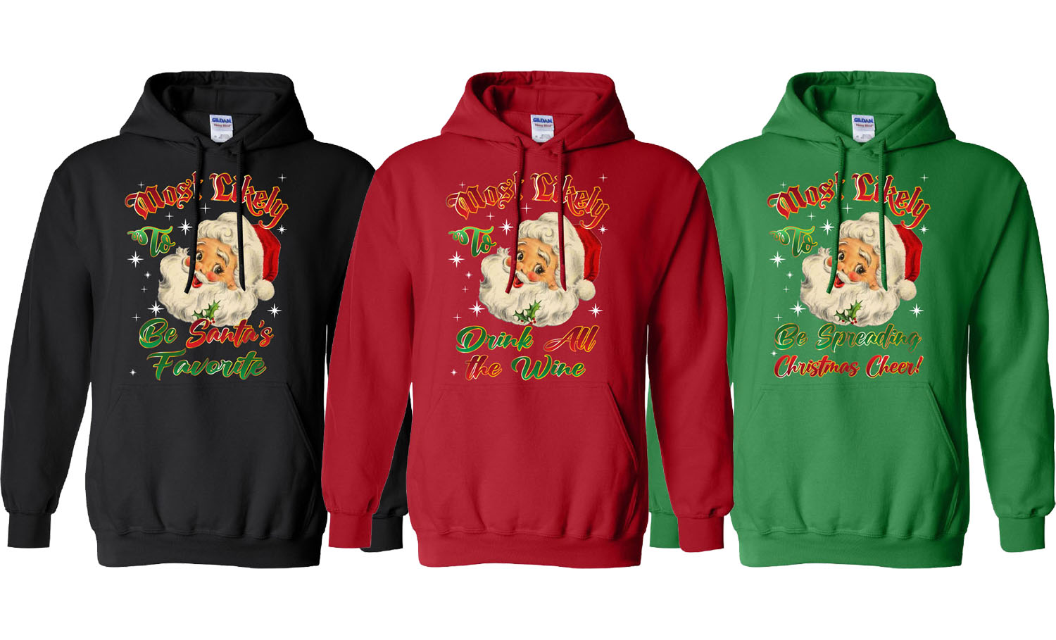 Women Christmas Most Likely Pullover Hoodie