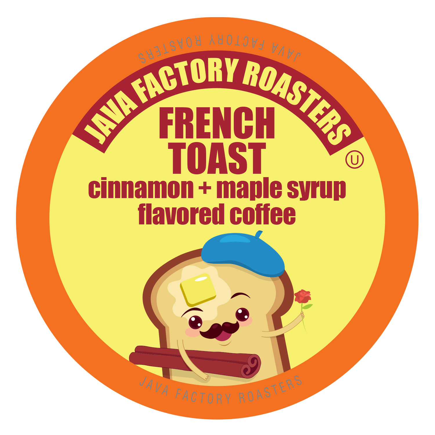 Java Factory French Toast FLAVORED Coffee for Keurig K-Cup Brewers, 40 Count