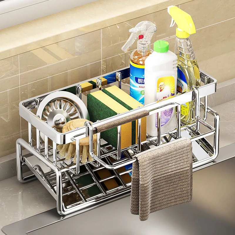 Kitchen Stainless Steel Shelf Drain Rack