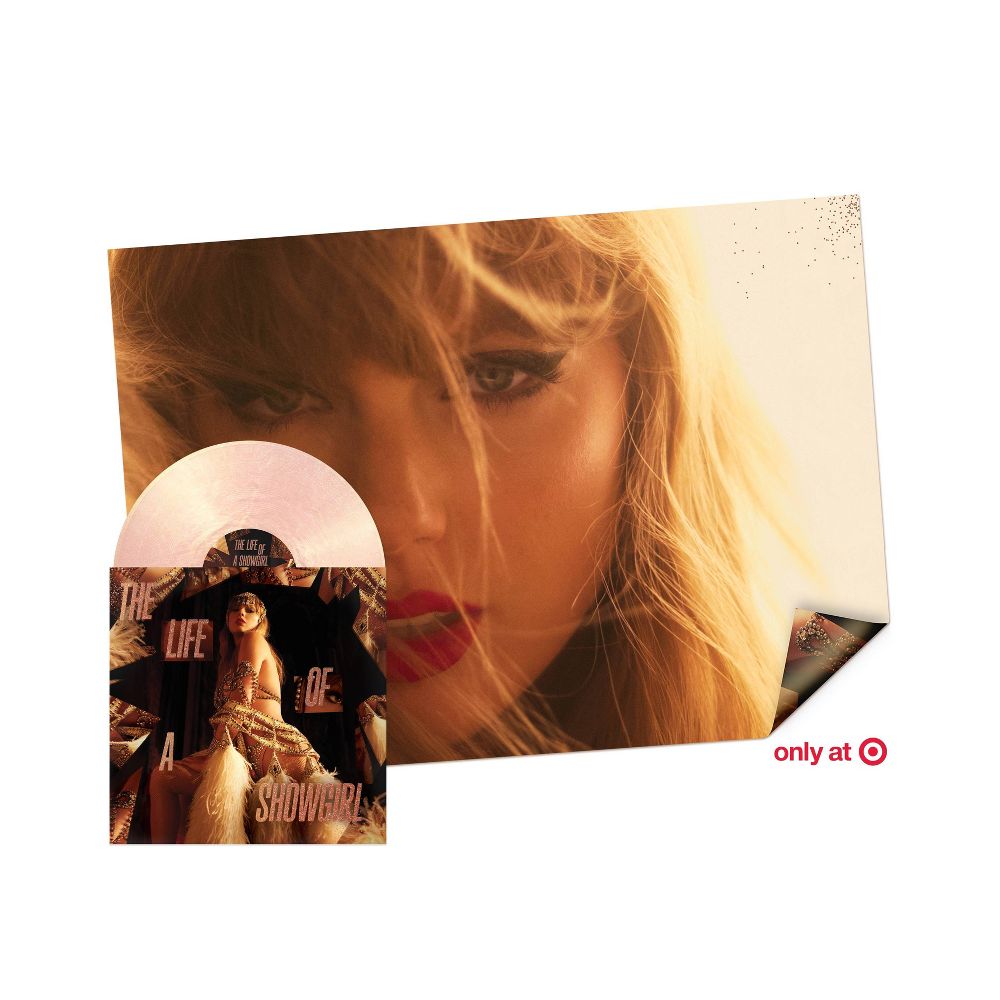 The Life of a Showgirl "The Crowd is Your King" Edition Summertime Spritz Pink Shimmer Limited Cover + Double-sided poster of Taylor