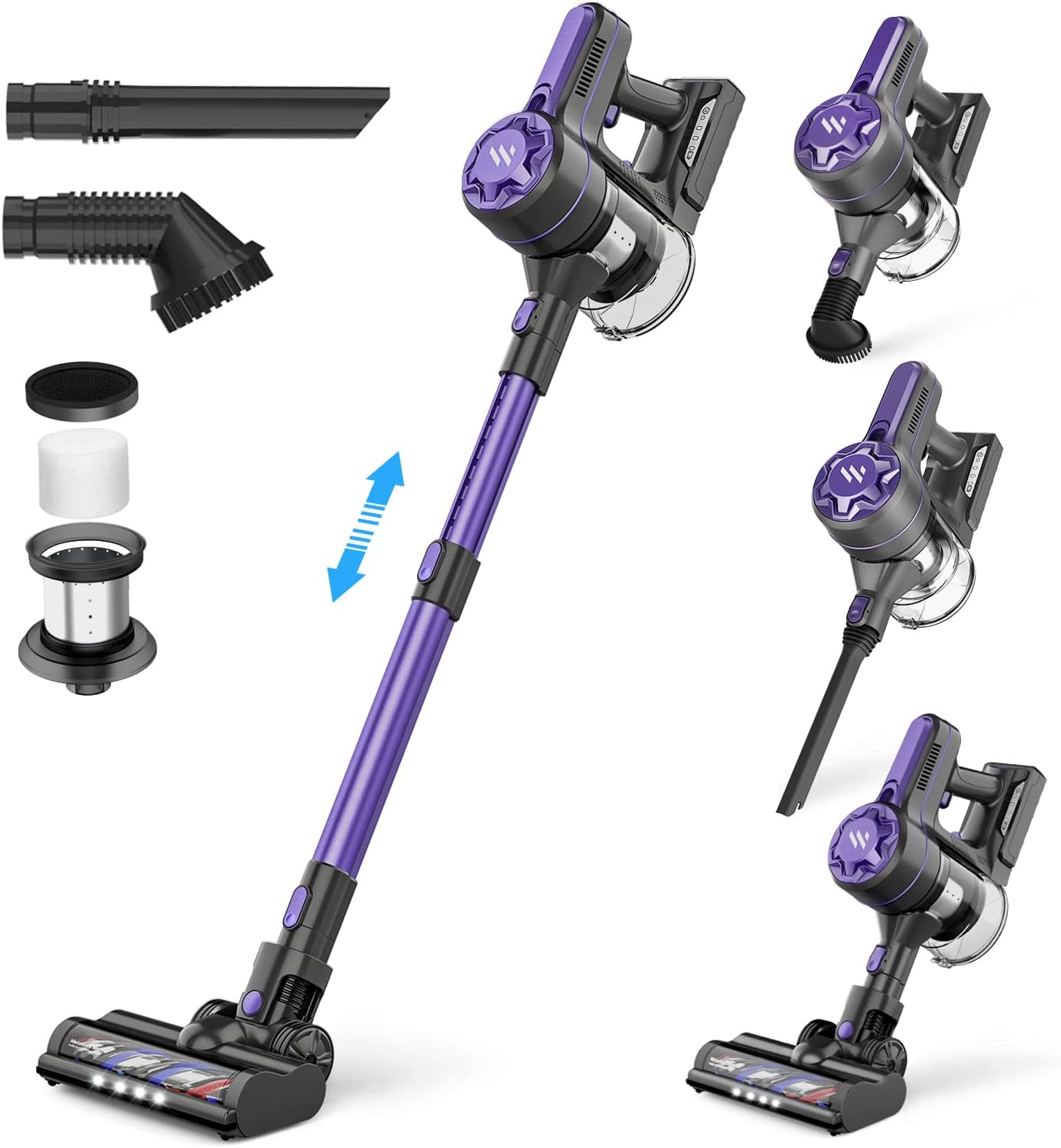 Zoker Vacuum Cordless Cleaner with High-Speed Brushless Motor A10