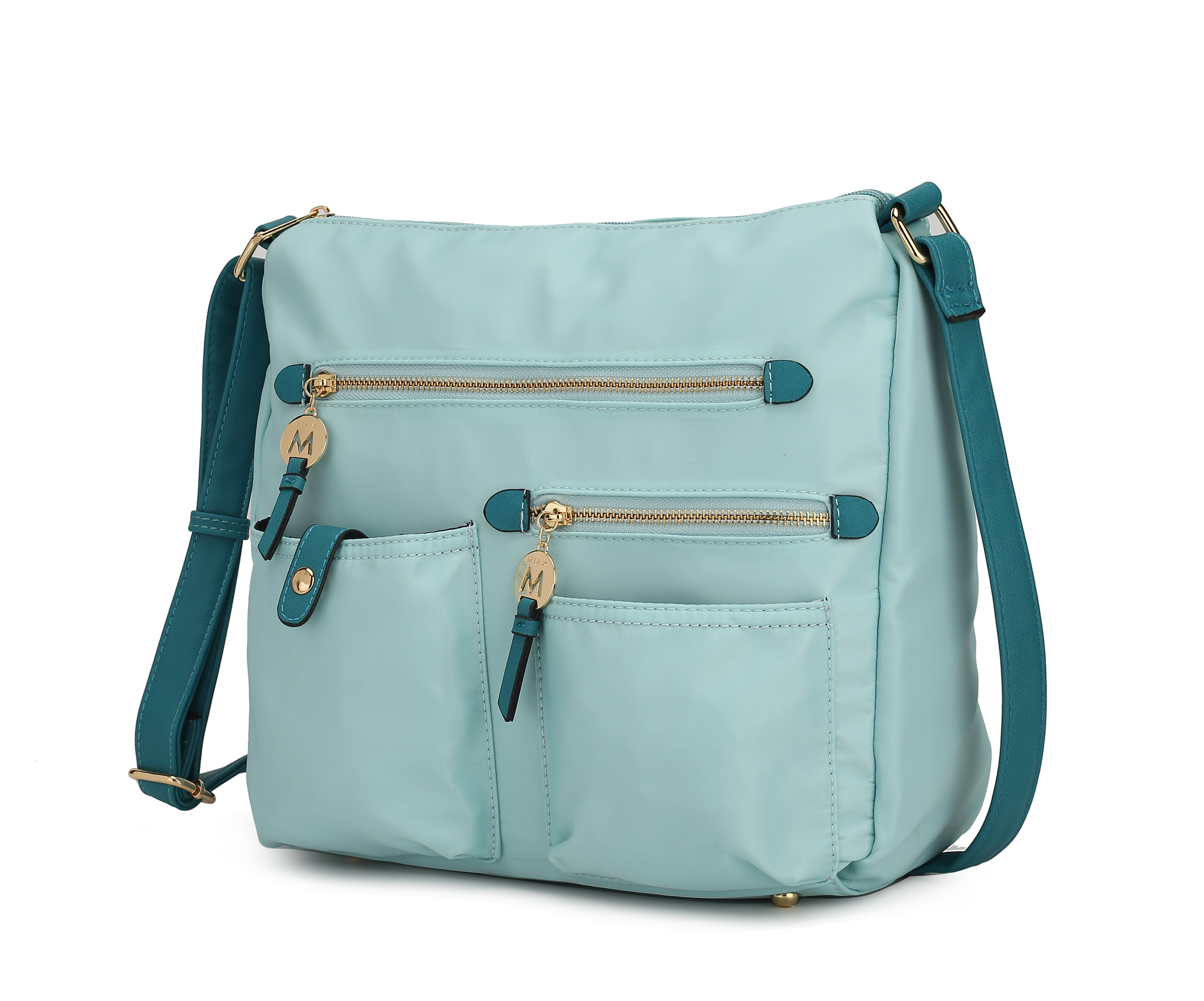 MKF Collection Serena Color-Block Nylon Women’s Shoulder Bag by Mia K.