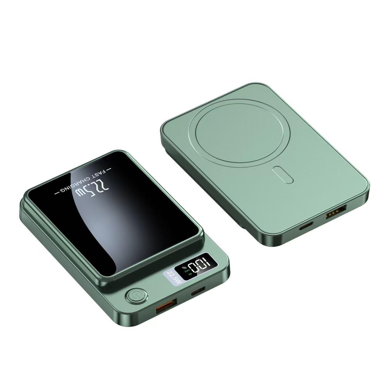 10000mAh Wireless Charging Power Bank with LED Battery Display