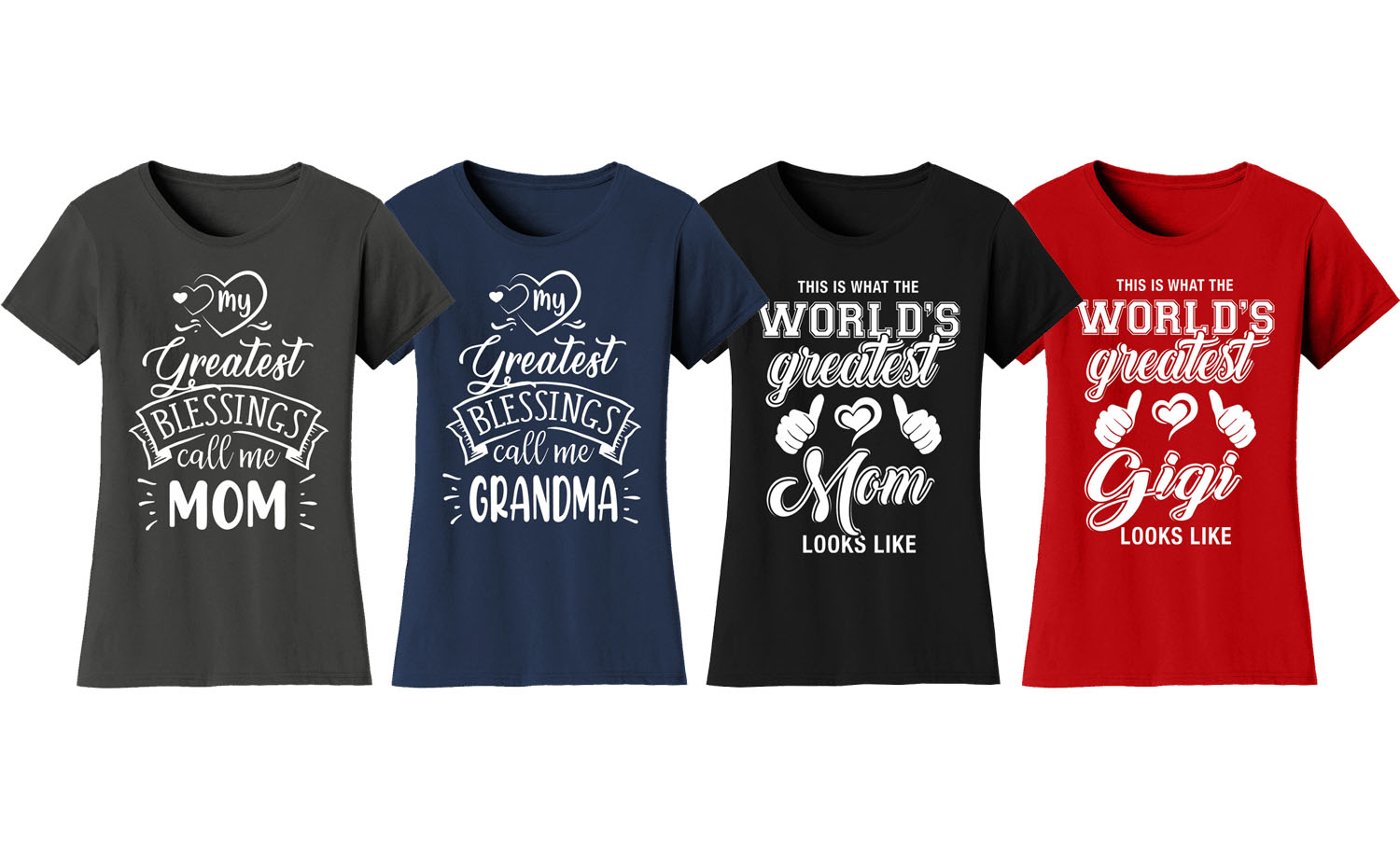 Women World Greatest Blessings Mother's Day T-Shirt