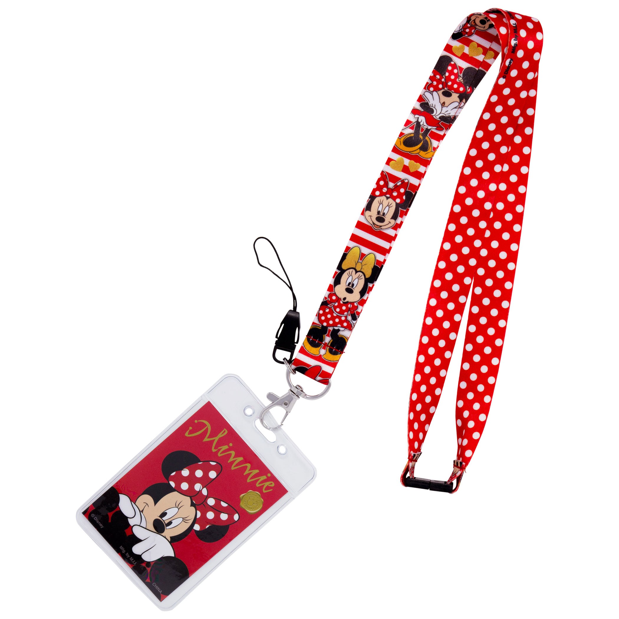 Minnie Mouse Red Polka Dot Lanyard