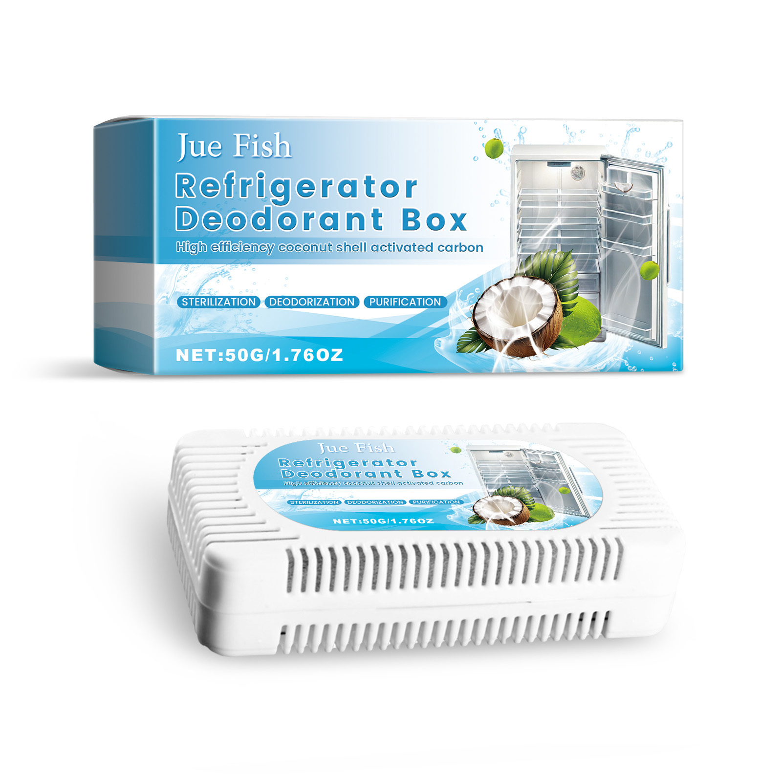 Fridge Deodorizer Box - Eliminates Odors in Freezer & Refrigerator
