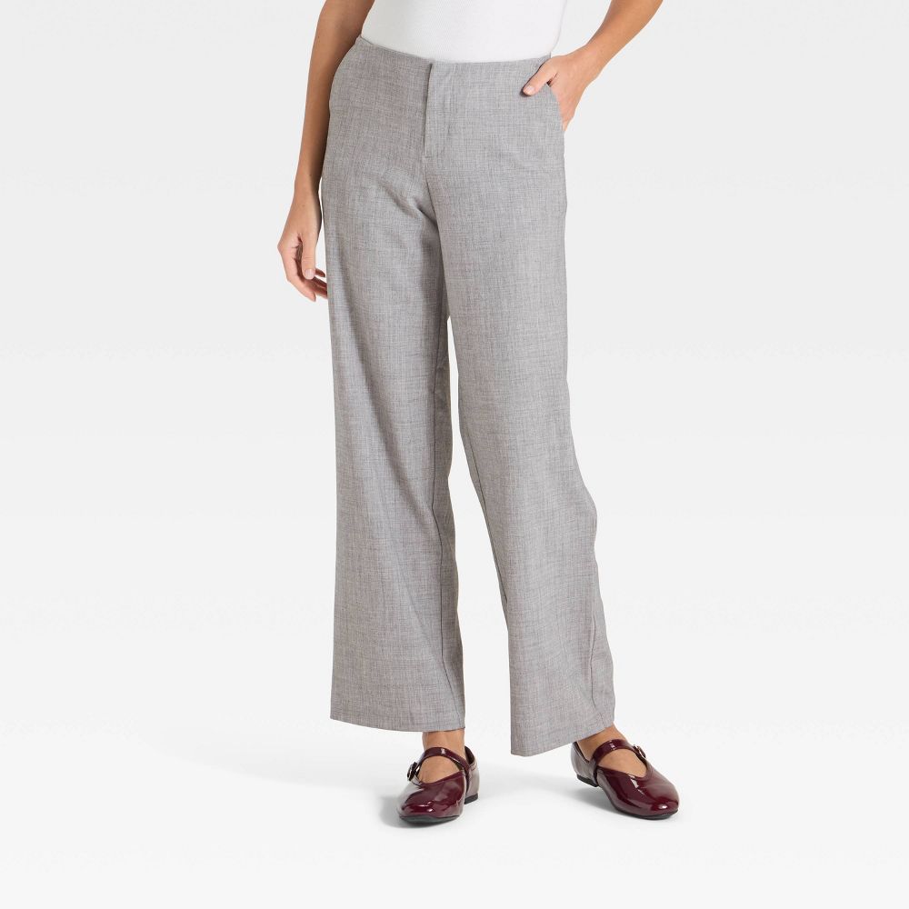 A New Day Women's Low-Rise Wide Leg Bootcut Dress Pants