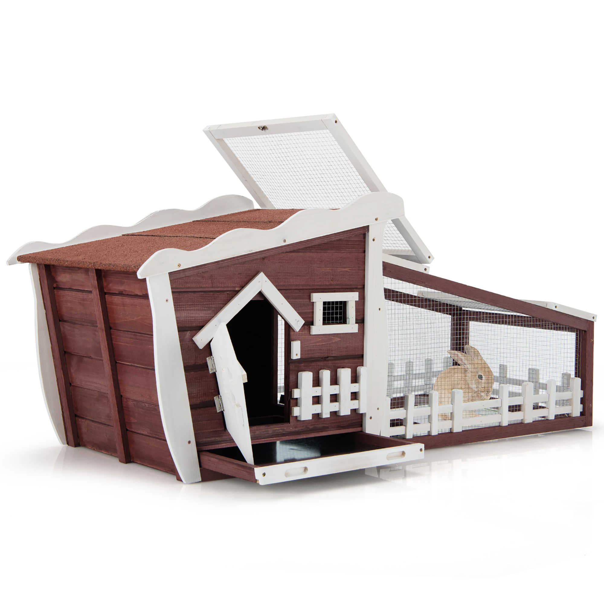 62'' Wooden Indoor/Outdoor Rabbit House
