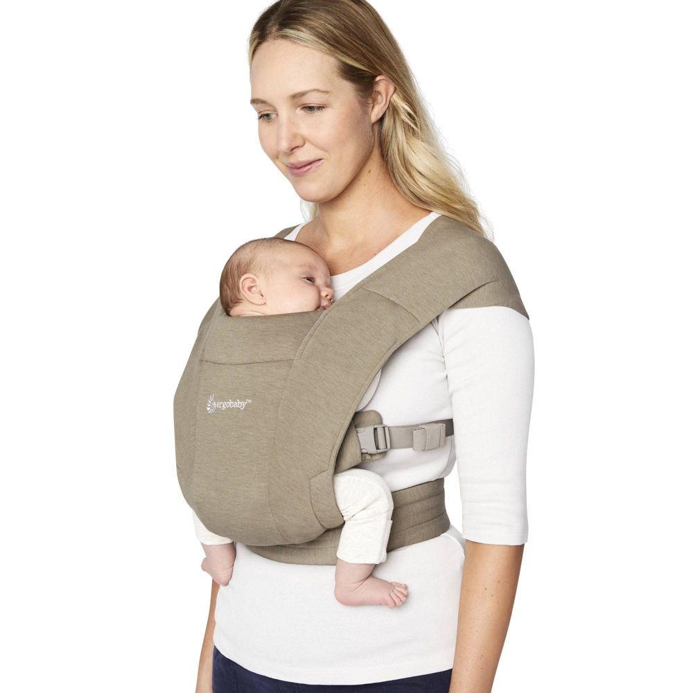 Ergobaby Embrace Cozy Knit Newborn Carrier For Babies - Olive