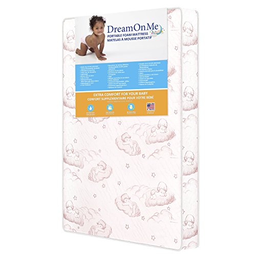 Dream On Me Foam Play Yard Mattress | Cloud Pink | 3"