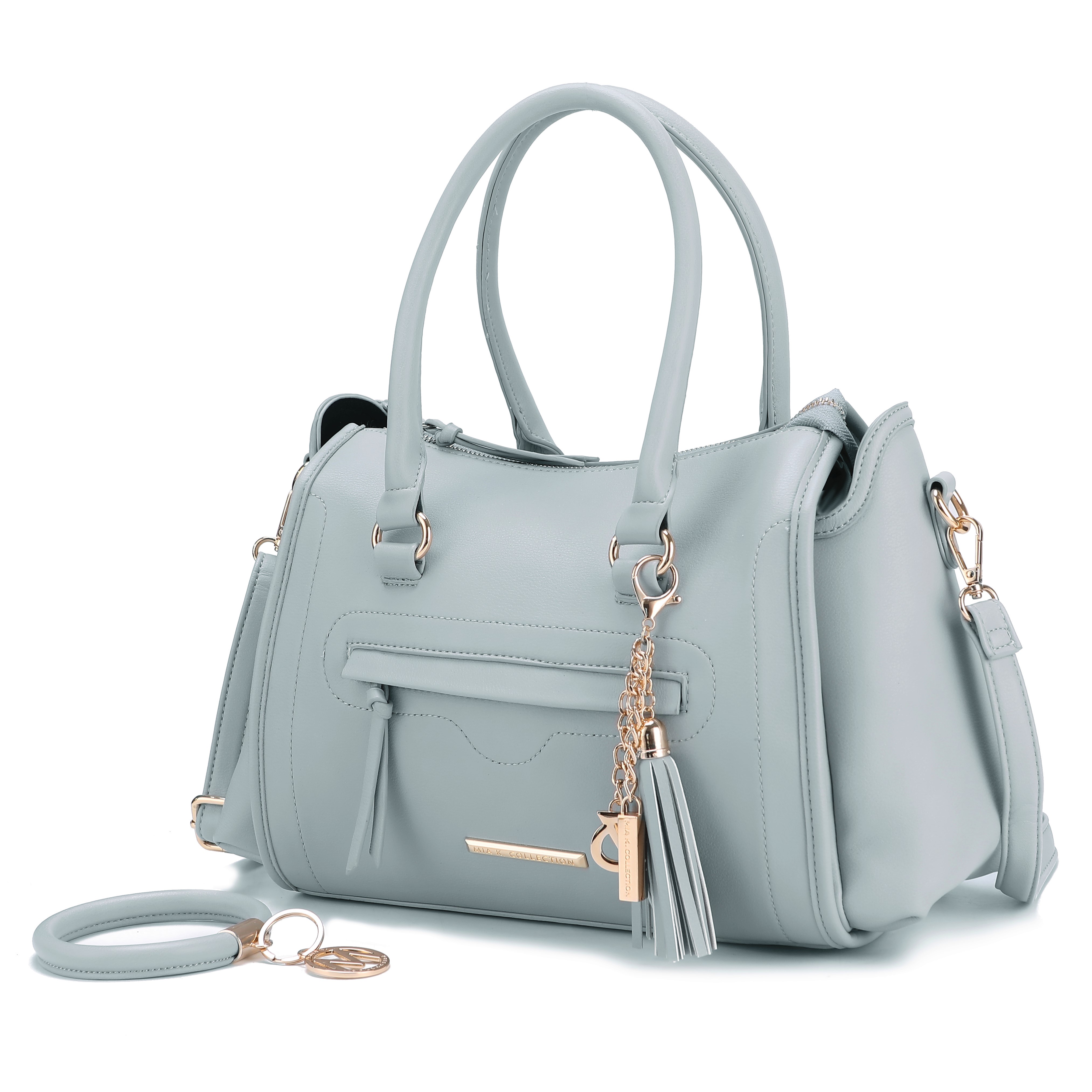 MKF Collection Valeria Satchel with Keyring by Mia K