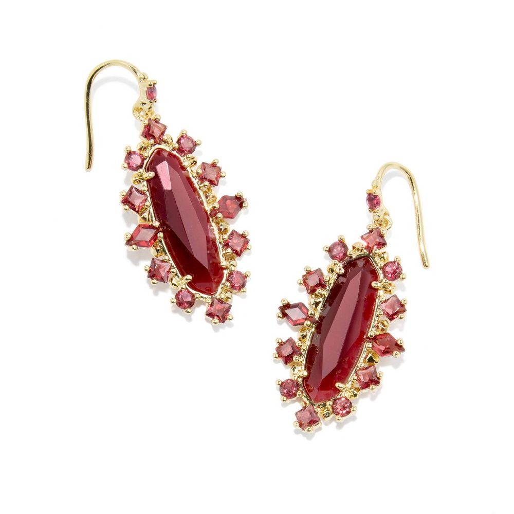 Kendra Scott Eva Crystal Framed Drop Earrings - Mix