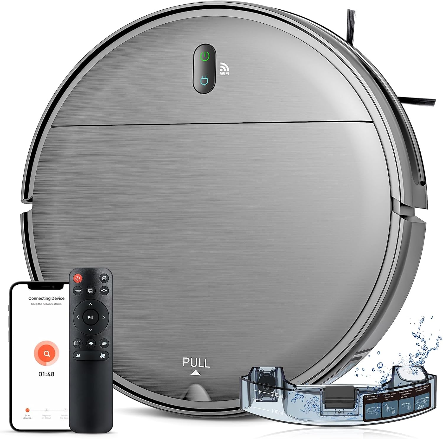 Mamnv Robot Vacuum with Mop Combo