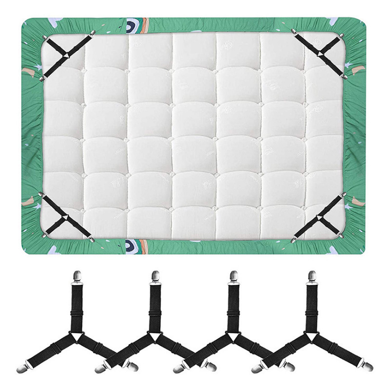 4pcs/set Adjustable bed sheet and duvet fastener