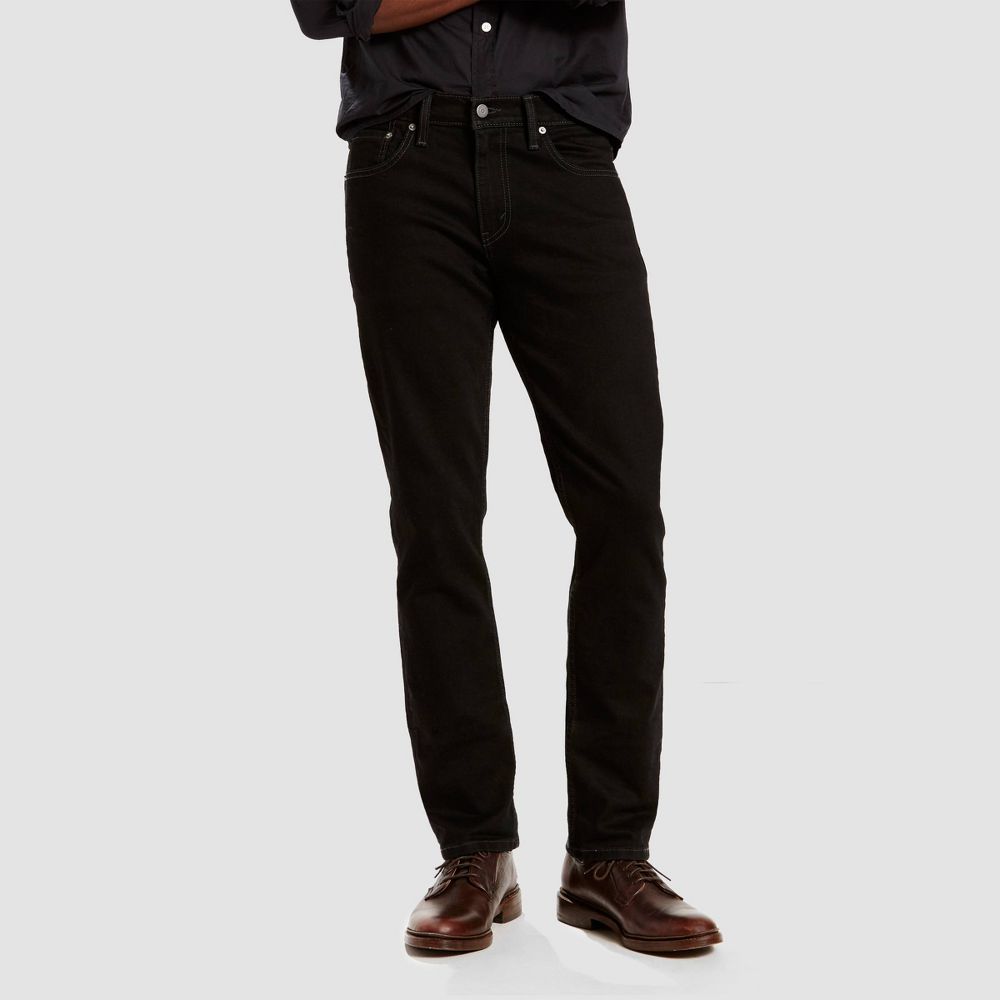 Levi's Men's 511 Slim Fit Jeans - Black Denim 36x32: Heavyweight Cotton Str
