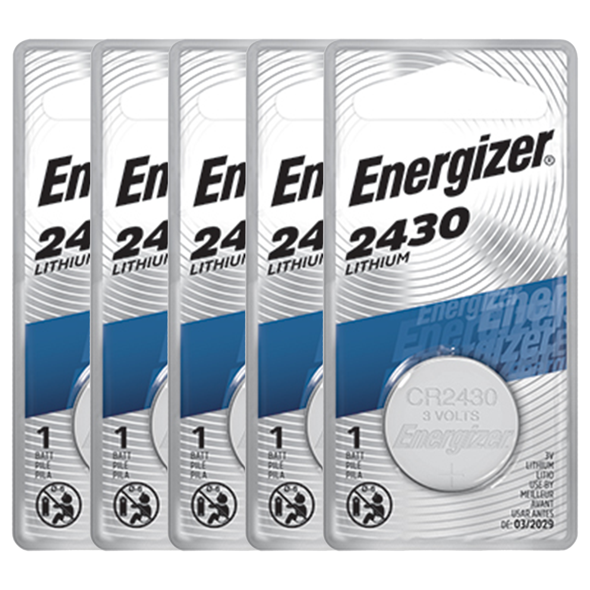 Energizer CR2430 Lithium Coin Cell Battery (6 Batteries)