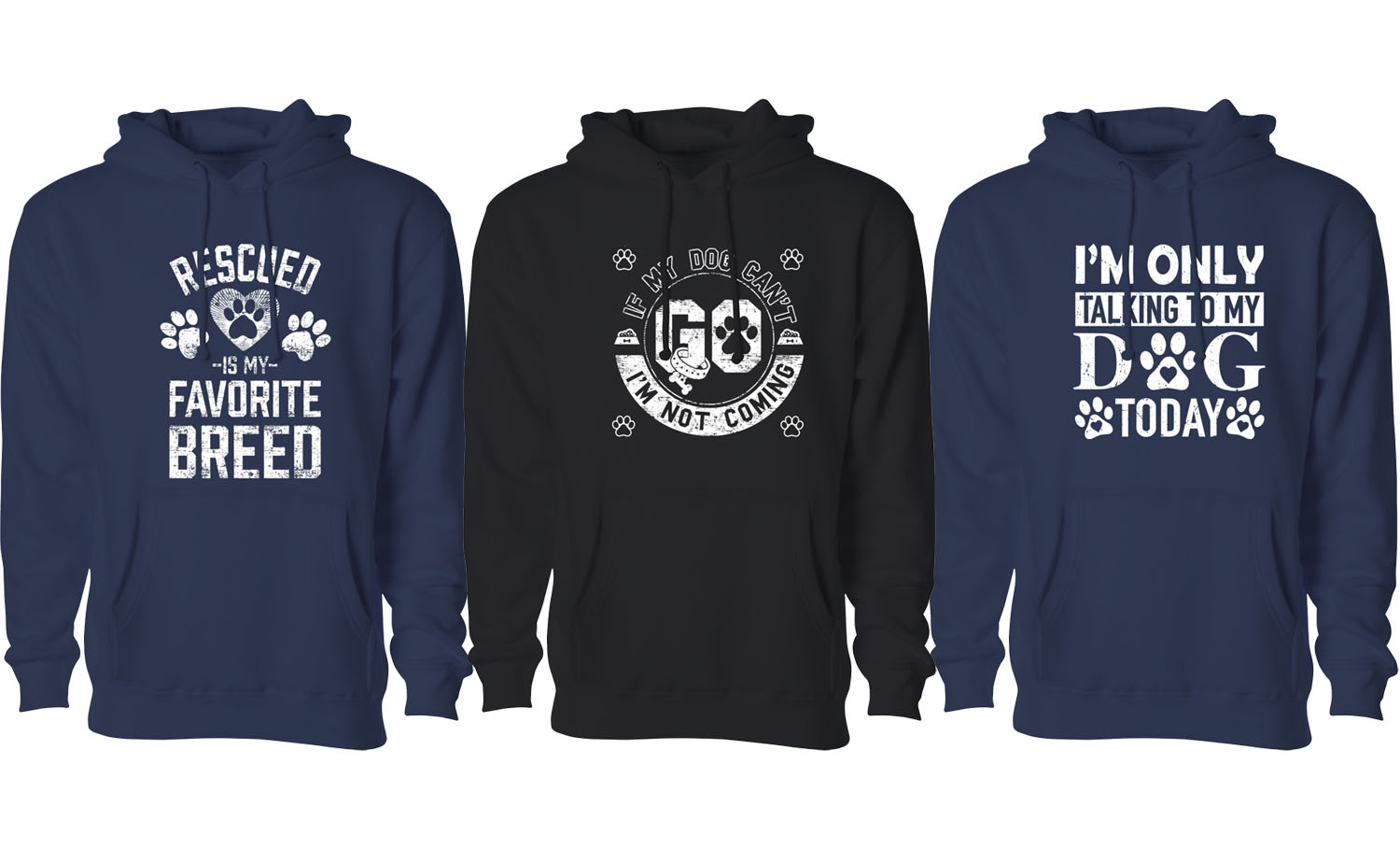 Men Best Dog Ever Pull Over Hoodie