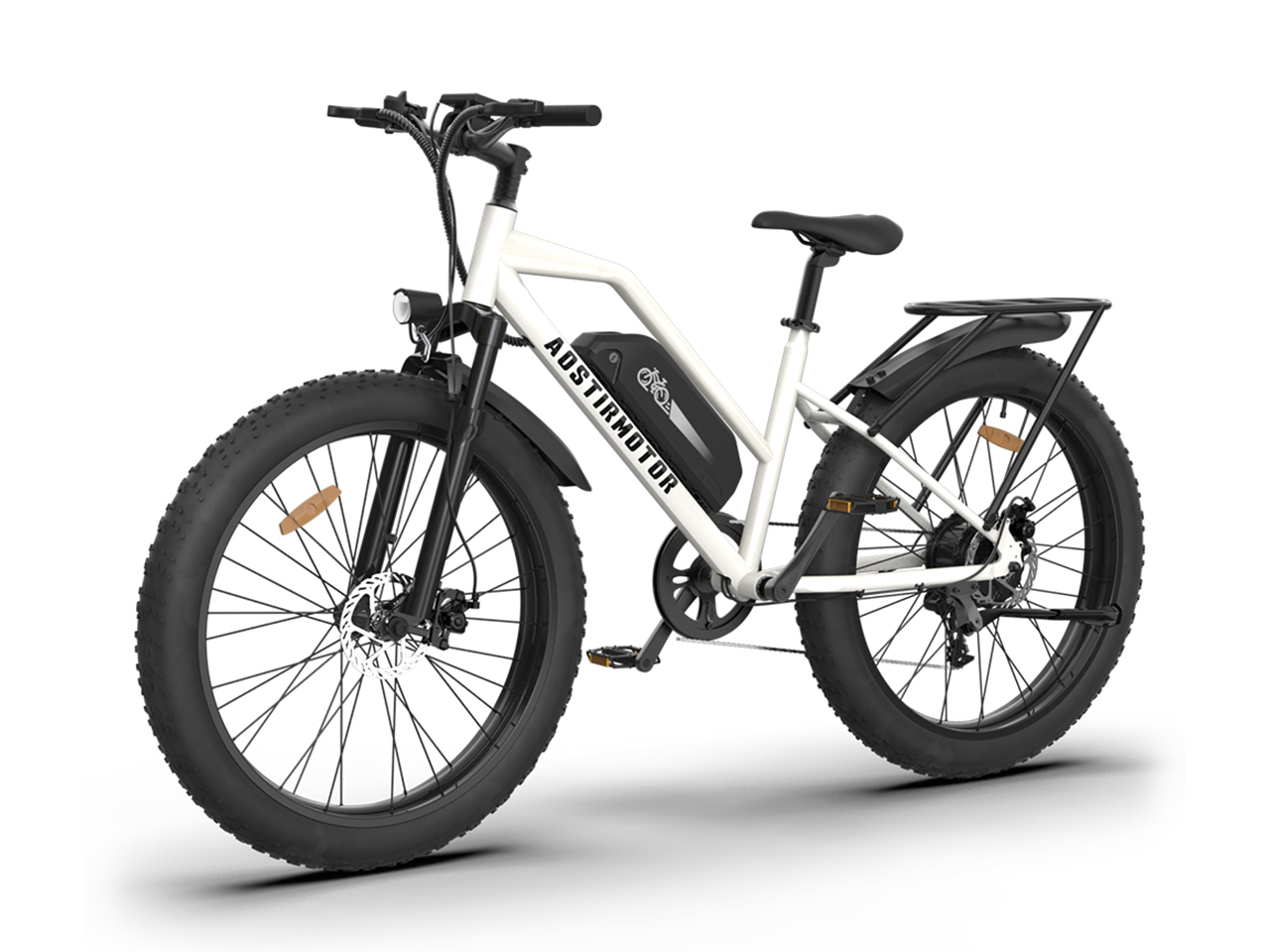AOSTIRMOTOR S07-G 750W Electric Bike , 26"" * 4"" Fat Tire, 48V 13AH Removable Lithium Battery