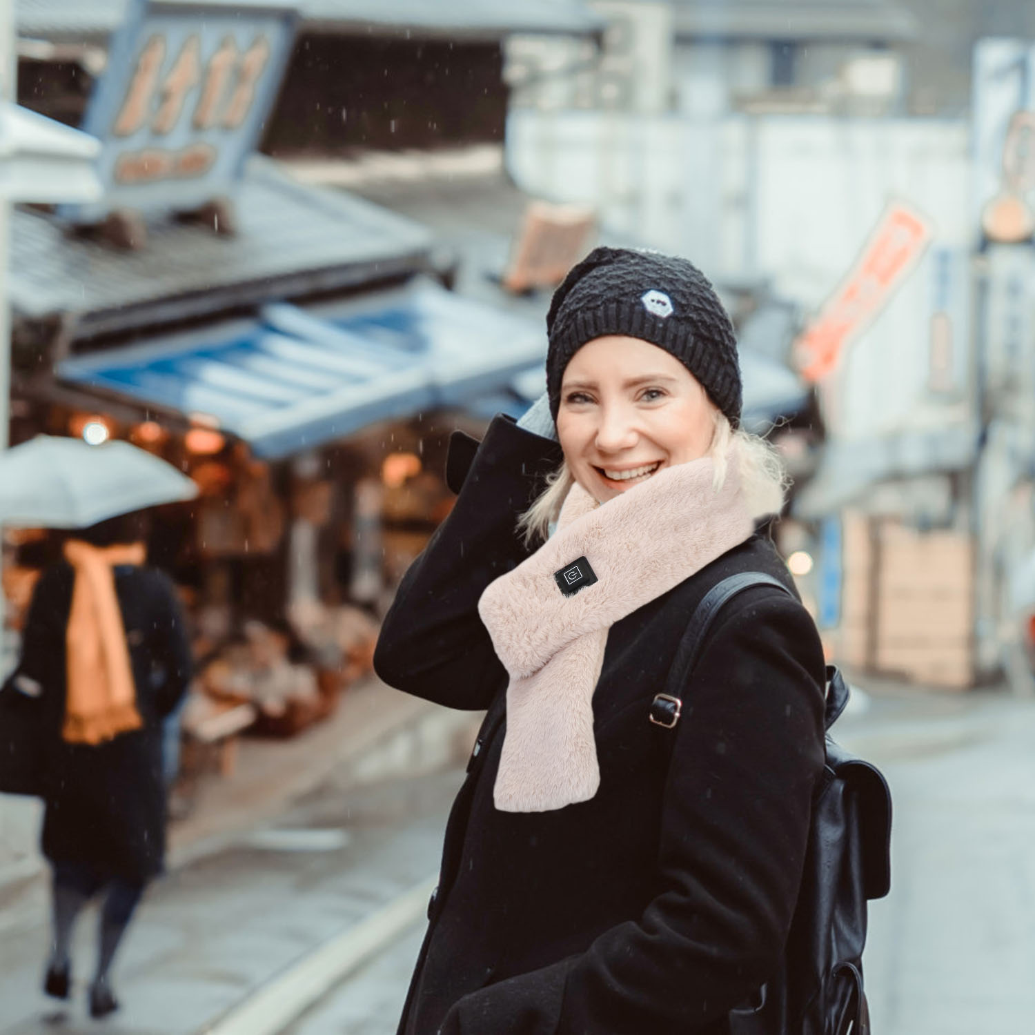 USB Heated Scarf with 3 Temperature Levels – Ultra-Soft Unisex Electric Neck Warmer