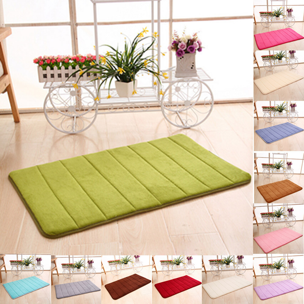 Memory Foam Mat Absorbent Slip-Resistant Bath Mats Memory Foam Mat Absorbent Slip-Resistant Bath Mats