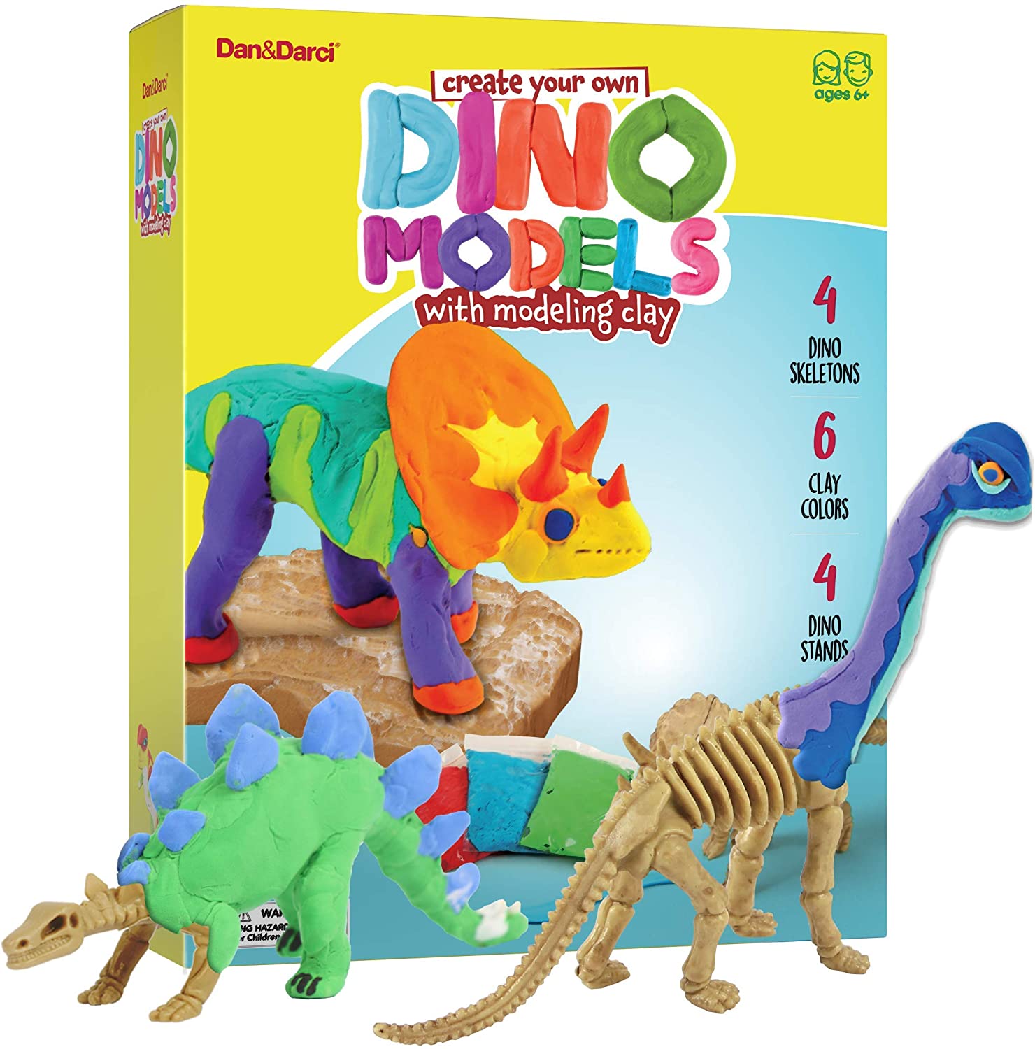 Create Your Own Dino Models with Air Dry Magic Clay