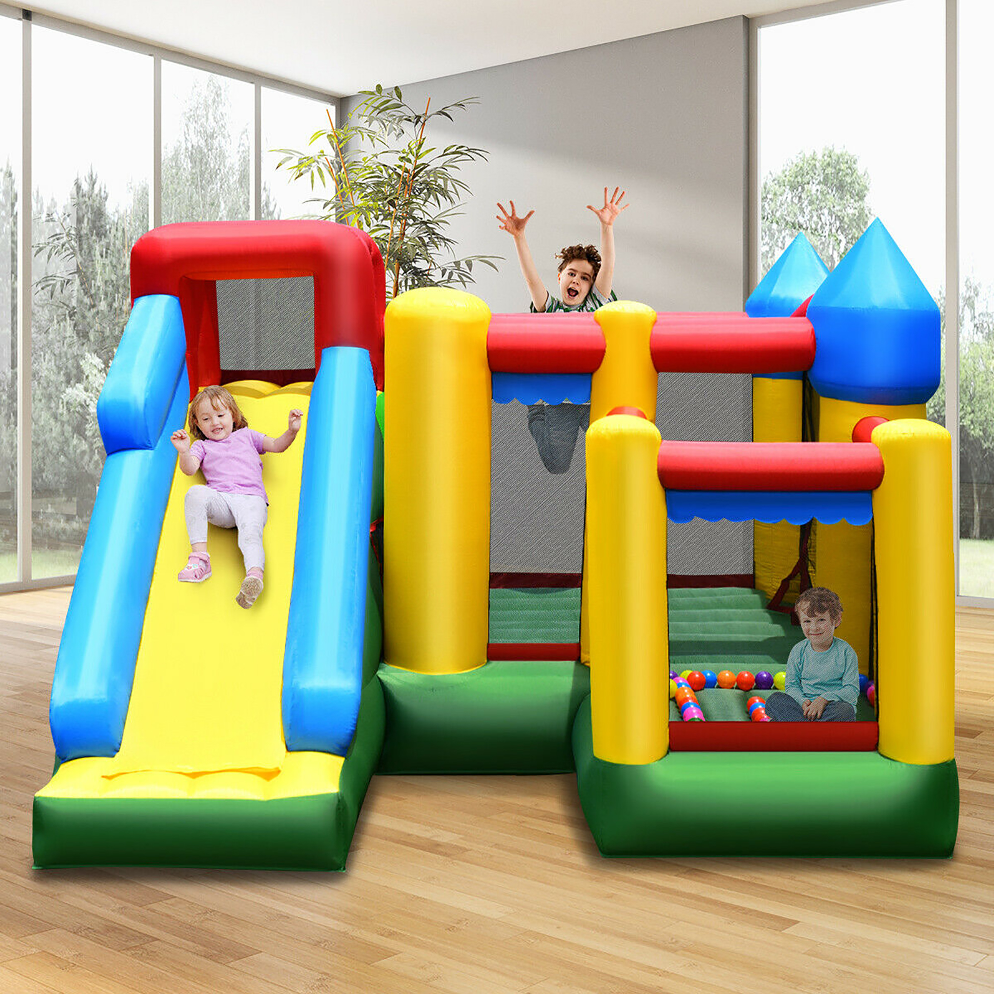 Mighty Inflatable Bounce House Castle Jumper Moonwalk Bouncer