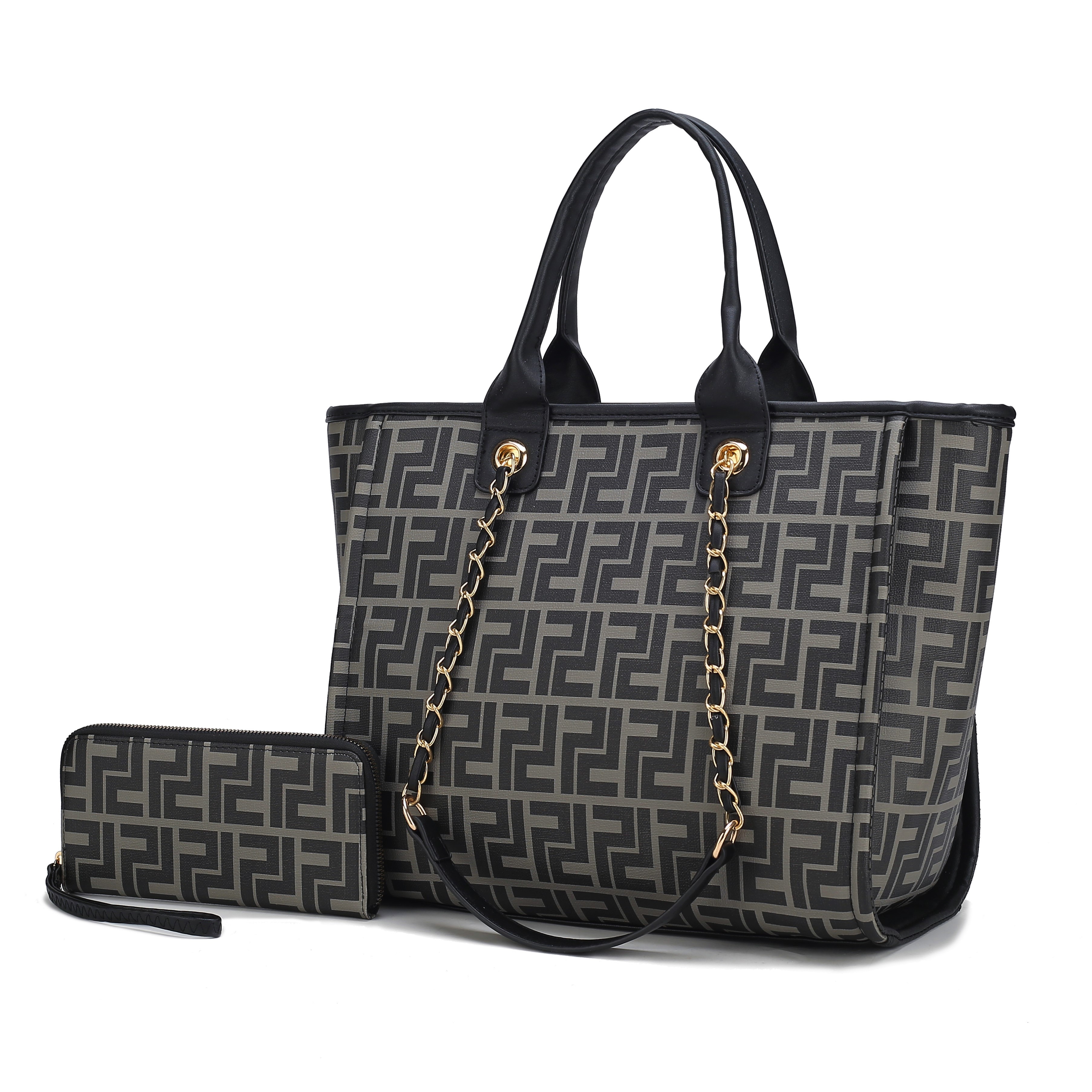 MKF Collection Marlene Vegan Leather Women’s Tote Bag by Mia K with Wallet- 2 pieces