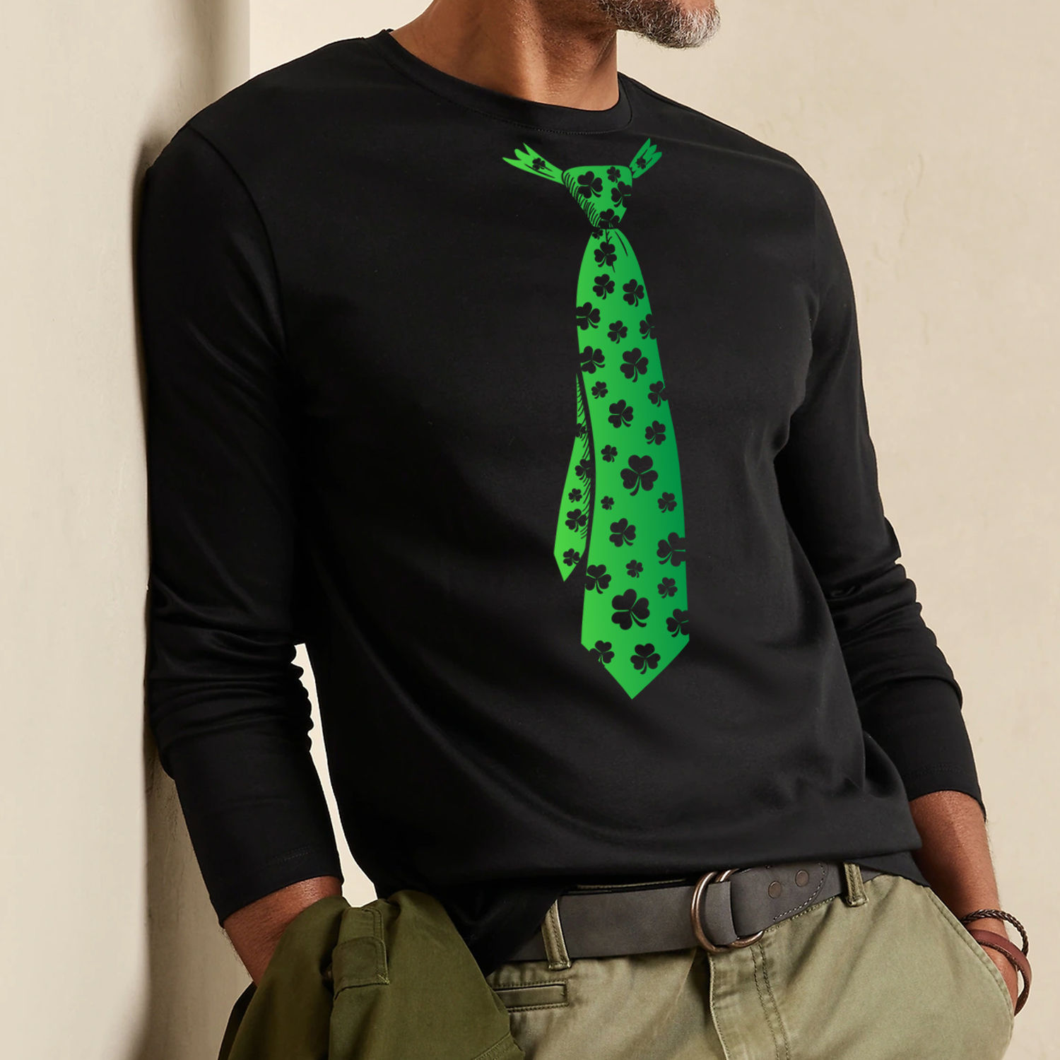 Men Irish Love St. Patrick's Day Long Sleeve Shirt- Multiple Styles