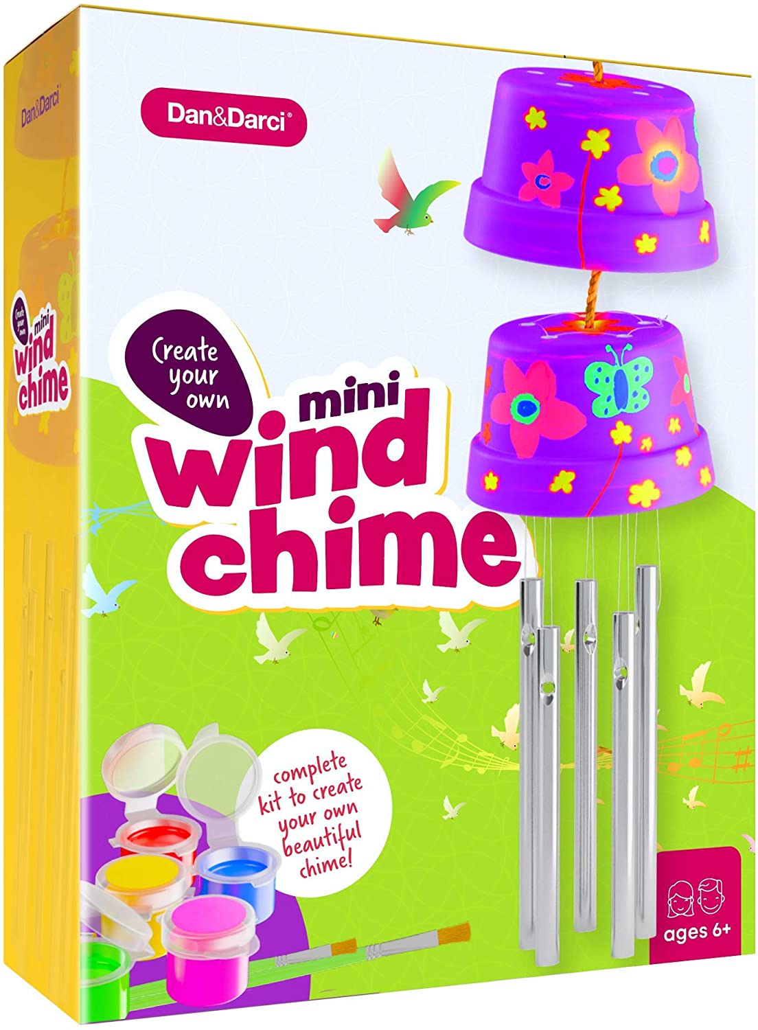 Mini Wind Chime Making Kit - Create & Paint Mini Wind Chime
