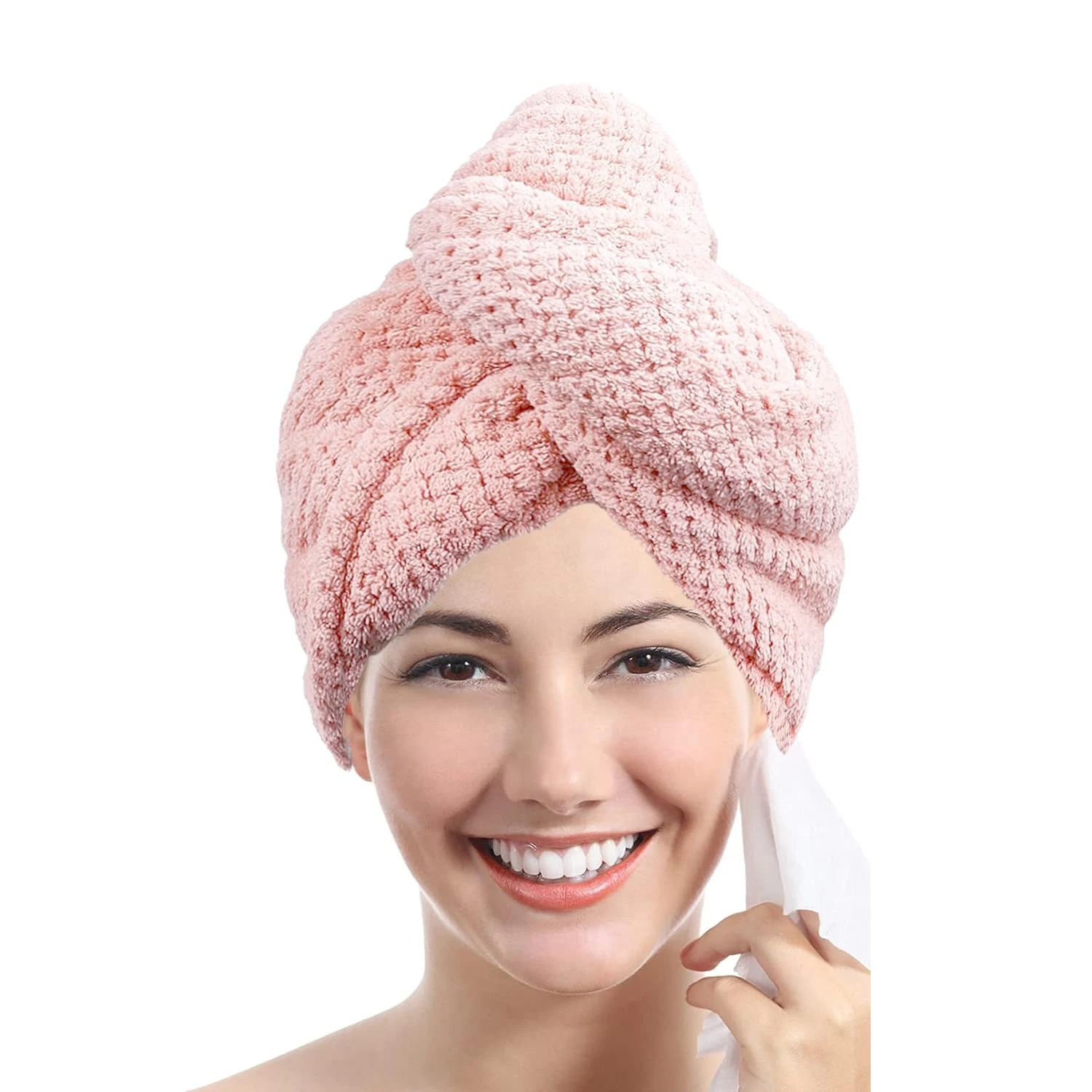 Hair Towel Textured Dry Hair Cap Hair Wraps for Women Wet Hair