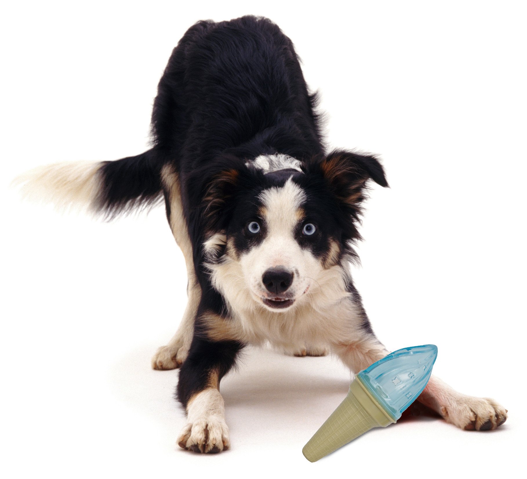 Ice Cream Cone Cooling 'Lick And Gnaw' Freezable Rubberized Dog Chew Toy