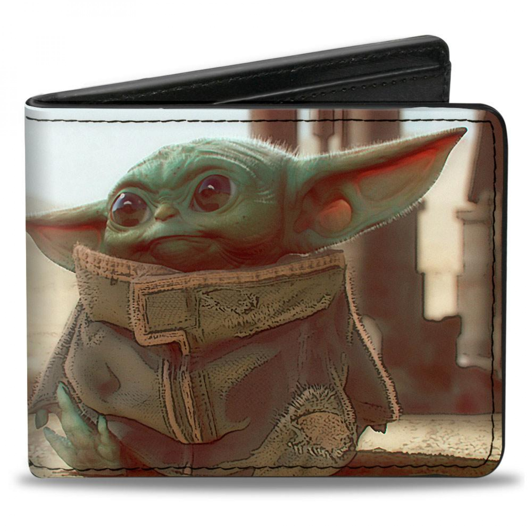 The Mandalorian The Child Scene Vegan Leather Wallet