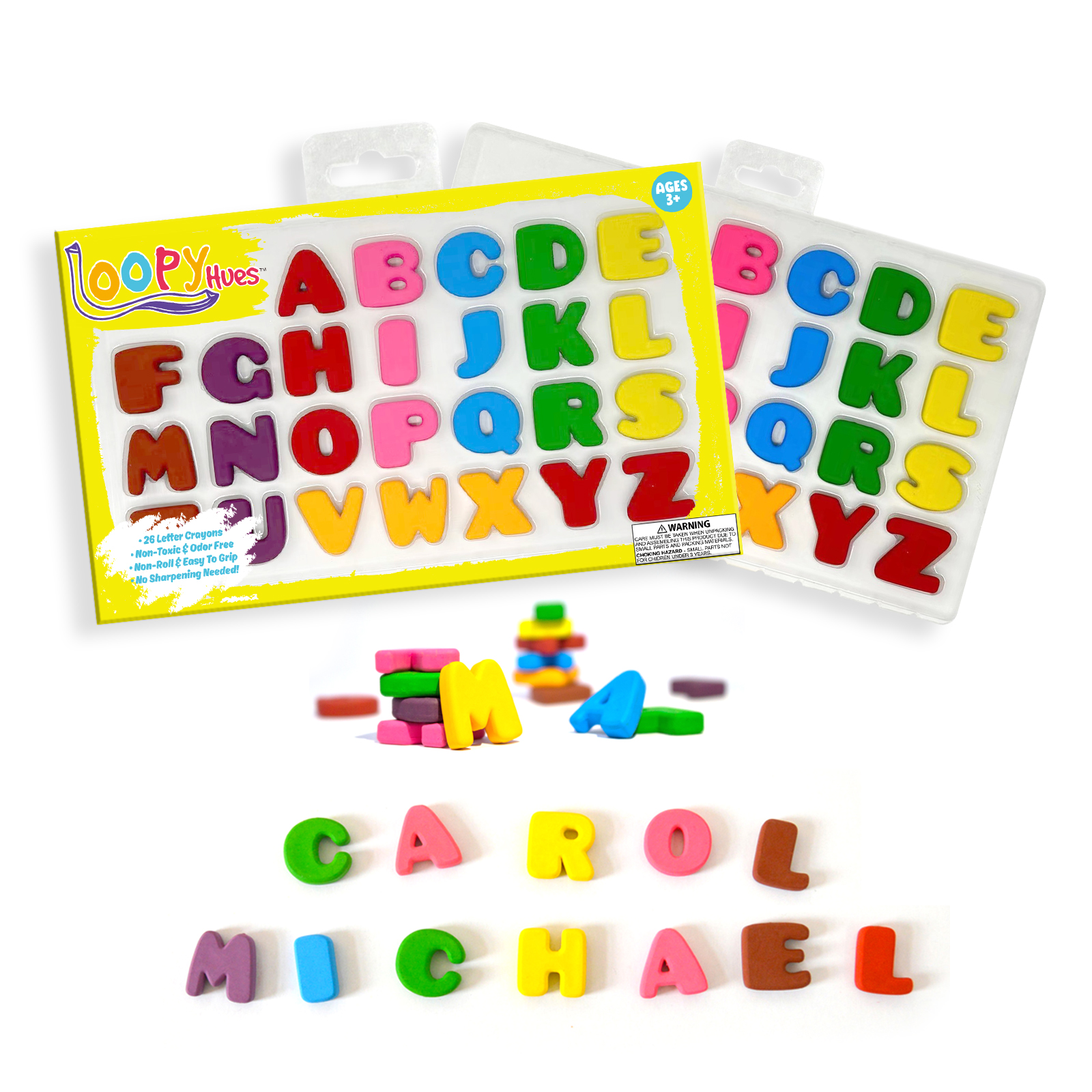 Loopy Hues Bendable Crayons For Kids (No Sharpening Needed)
