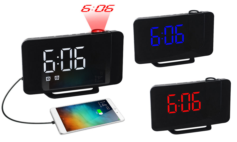 LED Curve Projector Clock