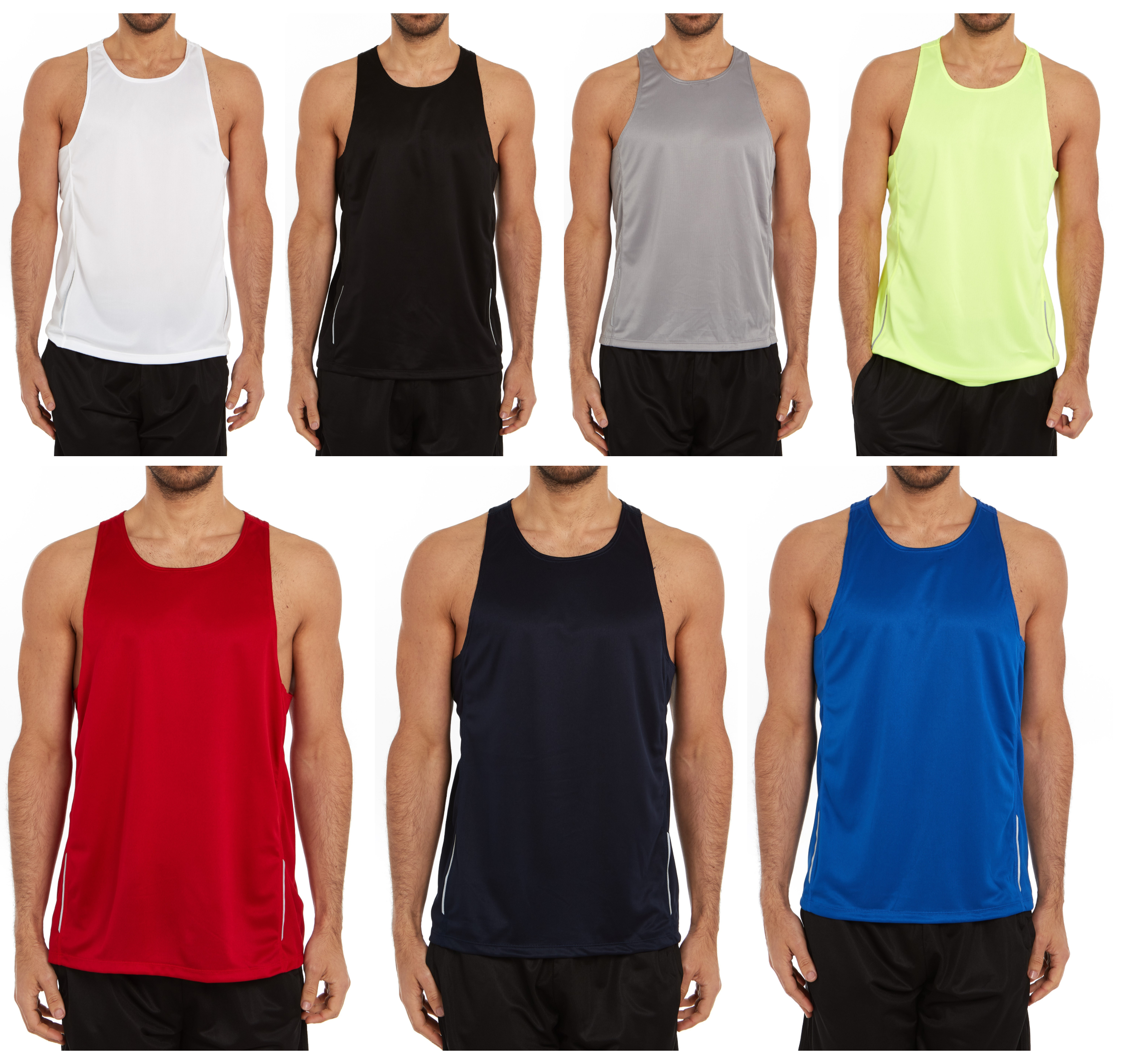 2-Pack Men's Active Athletic Performance Tanks