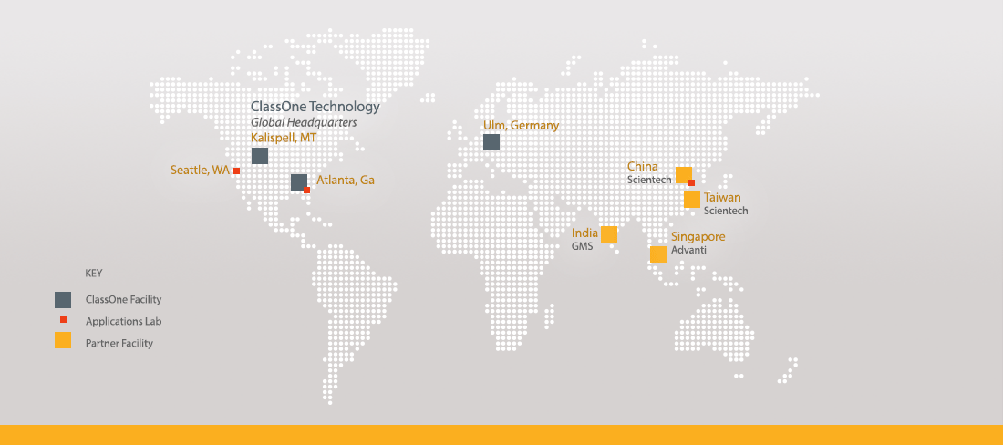 ClassOne Technologies Map 2016 ClassOne Technologies Map 2016