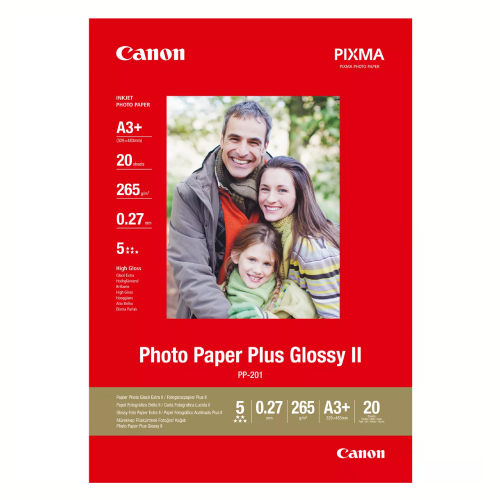 Canon PP-201 A3+ – 20 SheetsPlus Glossy A3+ – 275gsm 0.27 thick