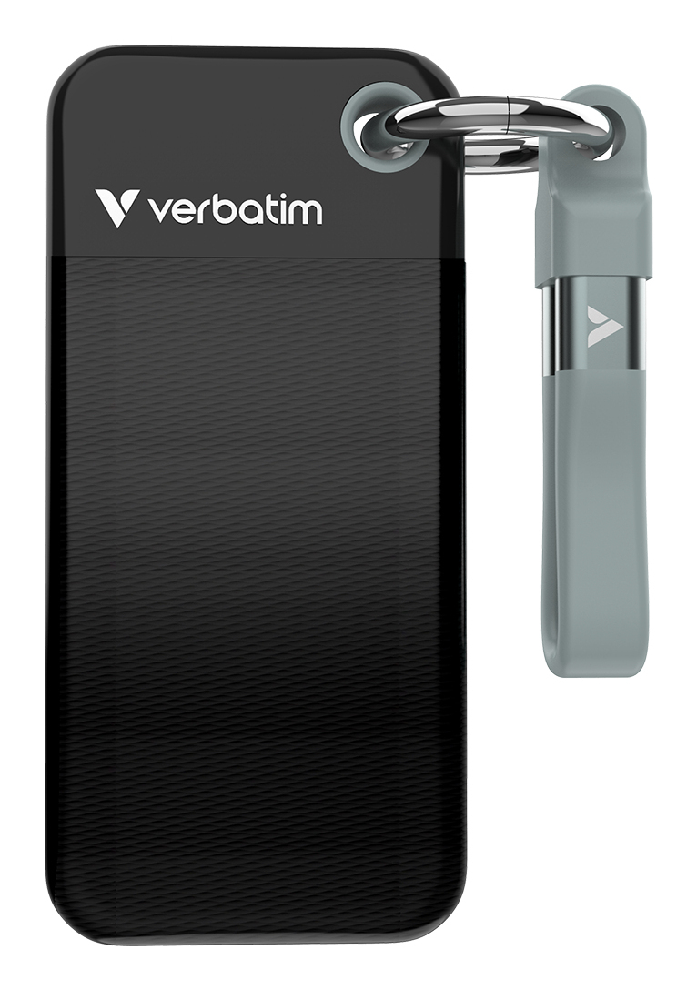 Verbatim Pocket SSD USB 3.2 Gen 2 2TB Black Grey