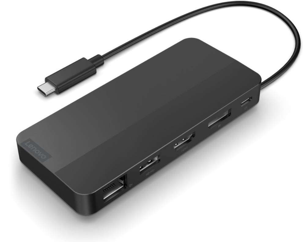 LENOVO USB-C DUAL DISPLAY TRAVEL DOCK WITH 100W ADAPTER